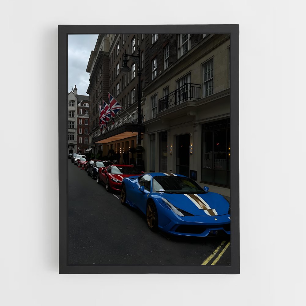 Poster Avenue des Rêves – affiche Ferrari (vue 2)